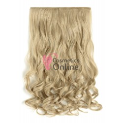 Extensie de par cu 5 Clips On delux dubla ondulata de 70 cm, Blond Deschis Ash Cod 5XL15613